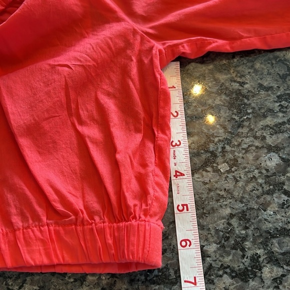 Michael Kors coral cotton blouse M EUC - Picture 8 of 11